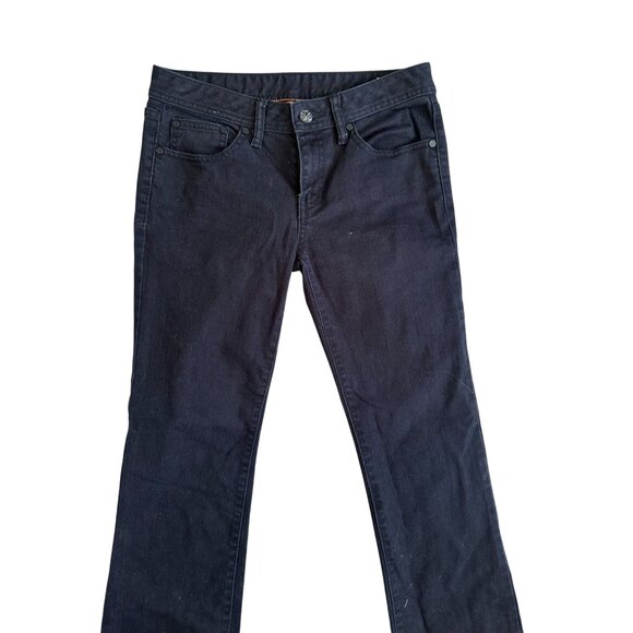 TORY BURCH Women's Black Bootcut The Tory Jeans Size 27 - Picture 2 of 11